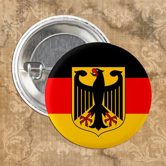 Deutsche Flagge & Wappen, Deutschland/Sportfans Button