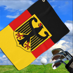 Deutsche Flagge & Wappen, Deutschland/Sportfans Golfhandtuch