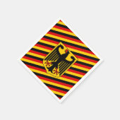 Deutsche Flagge & Wappen, Deutschland/Sportfans Serviette (Ecke)