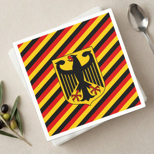 Deutsche Flagge & Wappen, Deutschland/Sportfans Serviette