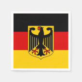 Deutsche Flagge & Wappen, Deutschland/Sportfans Serviette (Vorderseite)