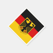 Deutsche Flagge & Wappen, Deutschland/Sportfans Serviette (Ecke)