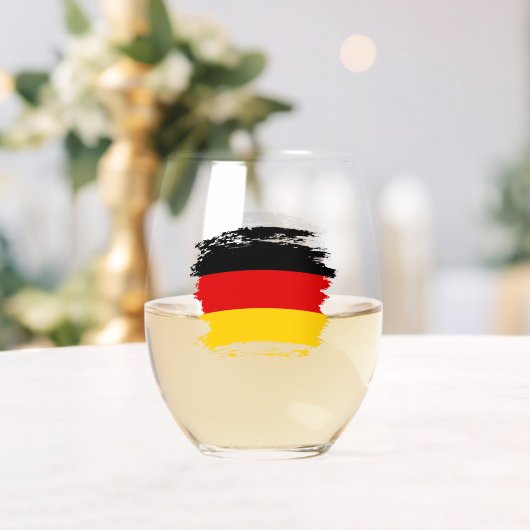 Deutsche Flagge Weinglas Ohne Stiel (Insitu (Hochzeit))