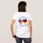 Deutsche Flagge - Welterbe Frauen T-Shirt (Schwarz voll)