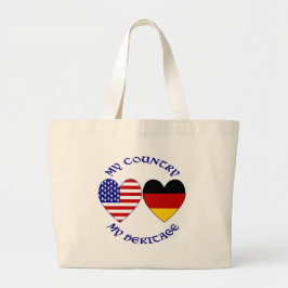 Deutsche Flagge - Welterbe Jumbo Stoffbeutel