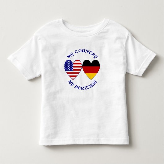 Deutsche Flagge - Welterbe Kleinkind T-shirt (Vorderseite)
