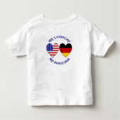 Deutsche Flagge - Welterbe Kleinkind T-shirt (Rückseite)