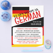 Deutsche Flagge, Werbung für Deutschkurse Flyer (Einzeln)