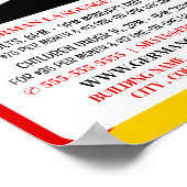 Deutsche Flagge, Werbung für Deutschkurse Poster (Ecke)