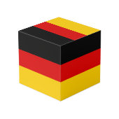 Deutsche Flagge Würfel (Rückseite Schrägansicht)