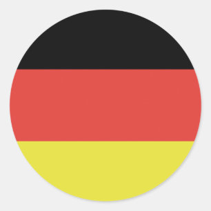 Deutsche Flaggen-Deutschland-Flagge Runder Aufkleber