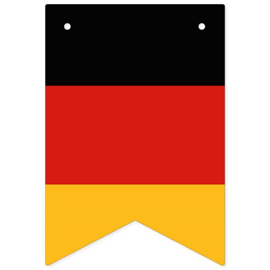 DEUTSCHE FLAGGEN-FARBEN + Ihre Ideen Wimpelkette (Zweite Fahne)