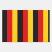 Deutsche Flaggen Farben Schwarzes Gold  Geschenkpapier Set (Vorderseite)