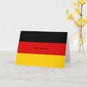 Deutsche Flaggen Farben Schwarzes Gold  Karte (Gelbe Blume)