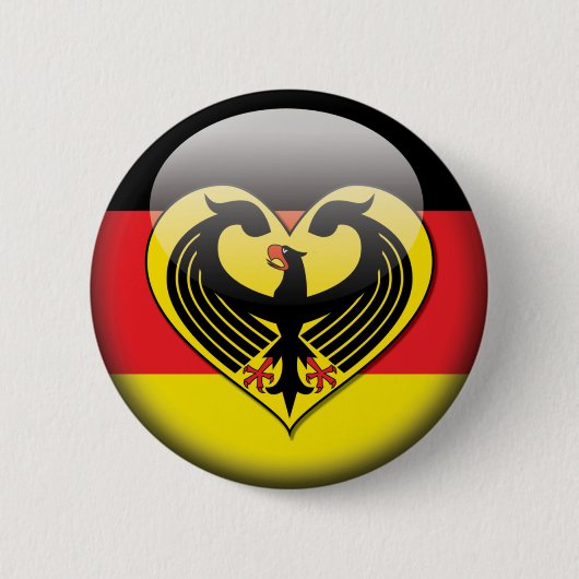 Deutsche Flaggen-Liebe Button (Vorderseite)