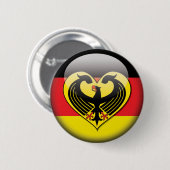 Deutsche Flaggen-Liebe Button (Vorne & Hinten)
