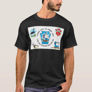 Deutsche Flaggen-T - Shirts Pennsylvanias