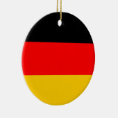 Deutsche Flaggen-Verzierung Keramik Ornament (Rechts)