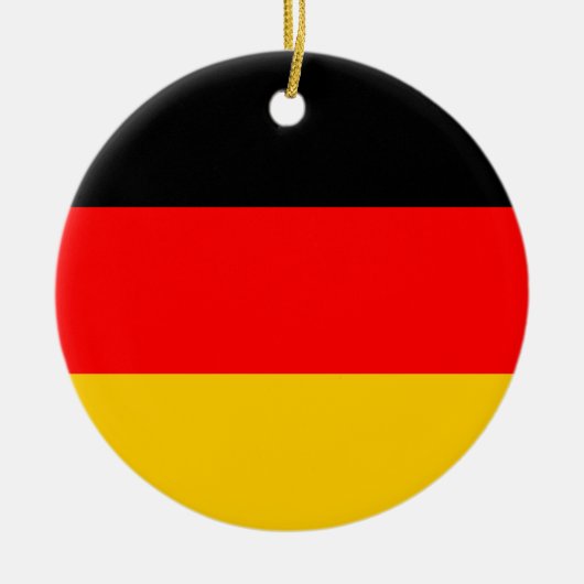 Deutsche Flaggen-Verzierung Keramik Ornament (Vorne)