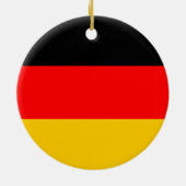 Deutsche Flaggen-Verzierung Keramik Ornament (Hinten)