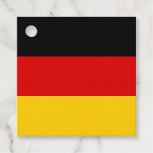 Deutsche Flaggenfarben Schwarz-Gold-Personalizable Geschenkanhänger