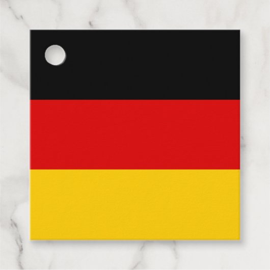 Deutsche Flaggenfarben Schwarz-Gold-Personalizable Geschenkanhänger (Vorderseite)