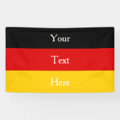 Deutsche Flaggenfarben Schwarzes Gold Personalisie Banner (Horizontal)