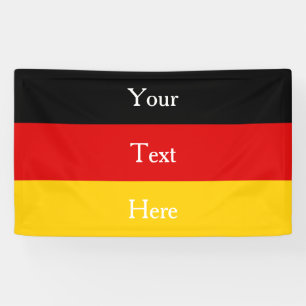 Deutsche Flaggenfarben Schwarzes Gold Personalisie Banner