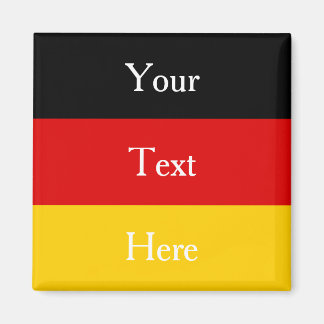 Deutsche Flaggenfarben Schwarzes Gold Personalisie Magnet