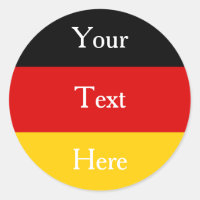 Deutsche Flaggenfarben Schwarzes Gold Personalisie