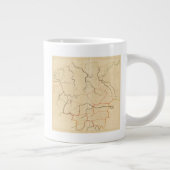 Deutsche Flüsse 2 Jumbo-Tasse (Rechts)