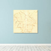 Deutsche Flüsse 2 Leinwanddruck (Insitu (Holzboden))