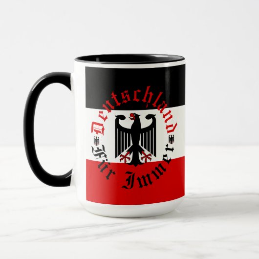 Deutsche Forever/Schwarzadler/Deutschland Fahne Ta Tasse (Links)