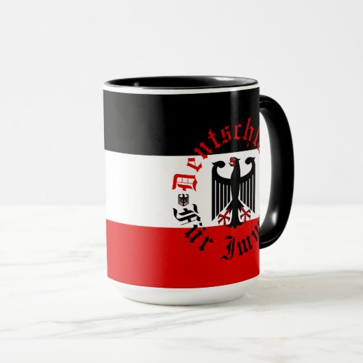 Deutsche Forever/Schwarzadler/Deutschland Fahne Ta Tasse (VorderseiteRechts)