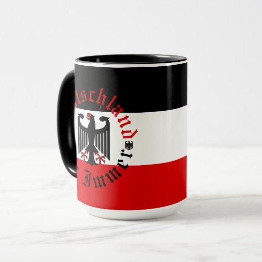 Deutsche Forever/Schwarzadler/Deutschland Fahne Ta Tasse (Vorderseite Links)