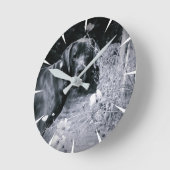 Deutsche Fotos Runde Wanduhr (Winkel)