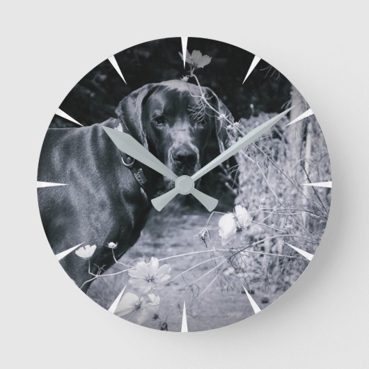 Deutsche Fotos Runde Wanduhr (Vorderseite)