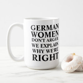 DEUTSCHE FRAUEN KAFFEETASSE