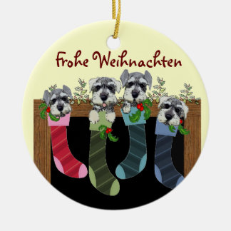 Deutsche frohe Weihnacht-Verzierung Keramik Ornament