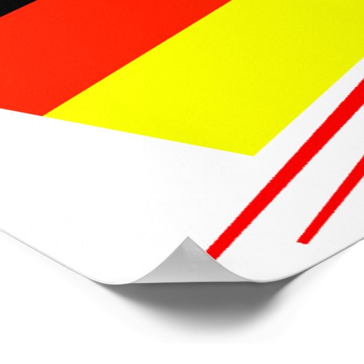 Deutsche Fußballmannschaft Poster (Ecke)