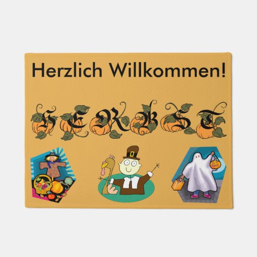 Deutsche Fußmatte des Fall-(Herbst) (Vorderseite)