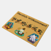 Deutsche Fußmatte des Fall-(Herbst) (Schrägansicht)