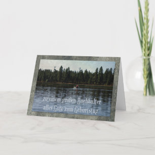 Deutsche Geburtstagskarte für Buchhalter Karte