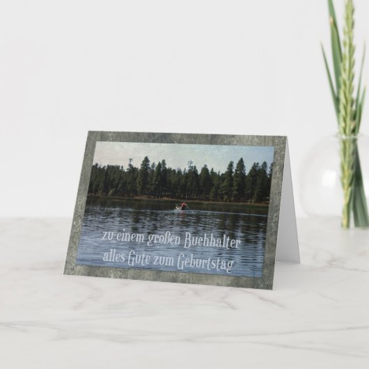 Deutsche Geburtstagskarte für Buchhalter Karte (Vorderseite)