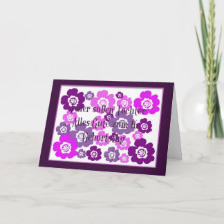 Deutsche Geburtstagskarte für Tochter's 16. Karte