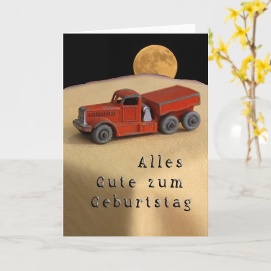 Deutsche Geburtstagskarte Karte (Gelbe Blume)