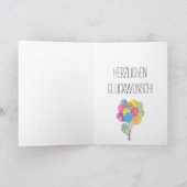 Deutsche Geburtstagskarte Karte (Innenseite)