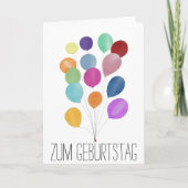 Deutsche Geburtstagskarte Karte (Vorderseite)