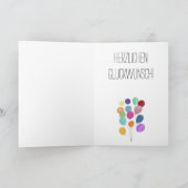 Deutsche Geburtstagskarte Karte (Innenseite)