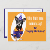 Deutsche Geburtstagskarte Postkarte (Vorne/Hinten)